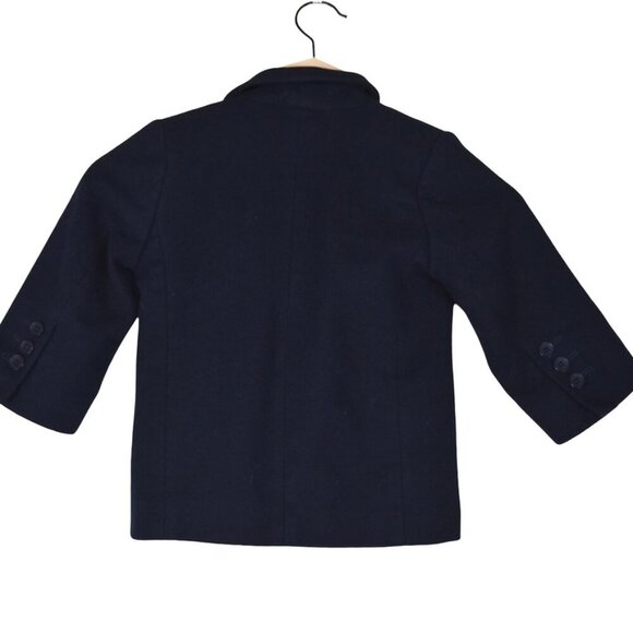 GAP Navy Wool Cashmere Blend Blazer XXS 3/4 Classic Prep Kidswear - Picture 4 of 7